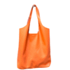 Kabba” Leather Handbag – Bright orange – Image 2