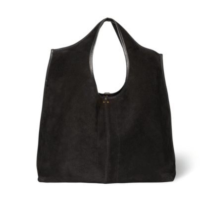 Black Suede Tote